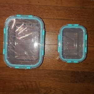 2 Piece Glass Food Storage with Locking Lids